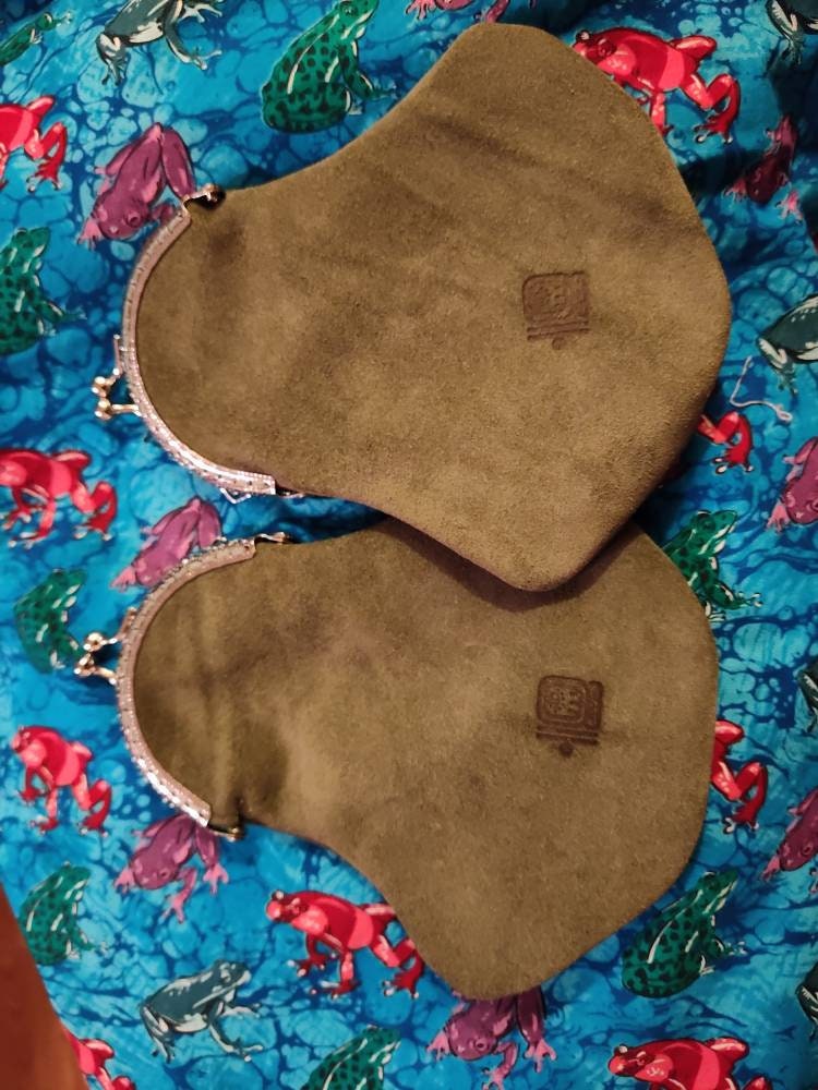 Sage Green Suede coin purse