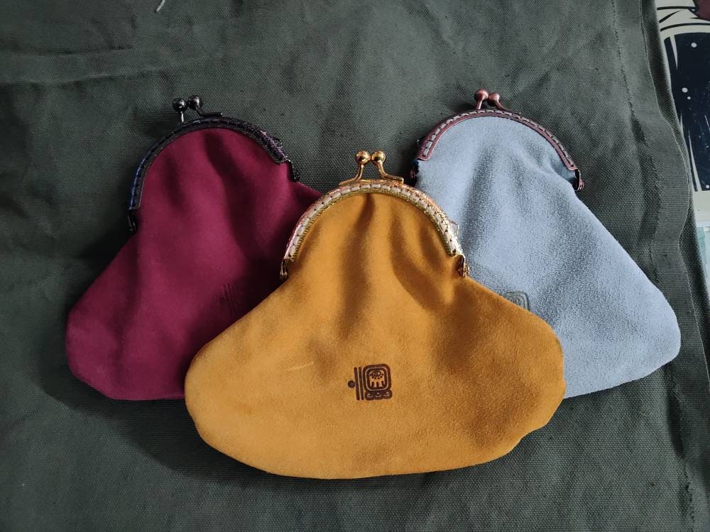 Suede coin purse
