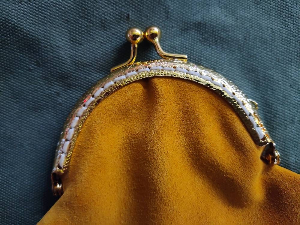Suede coin purse