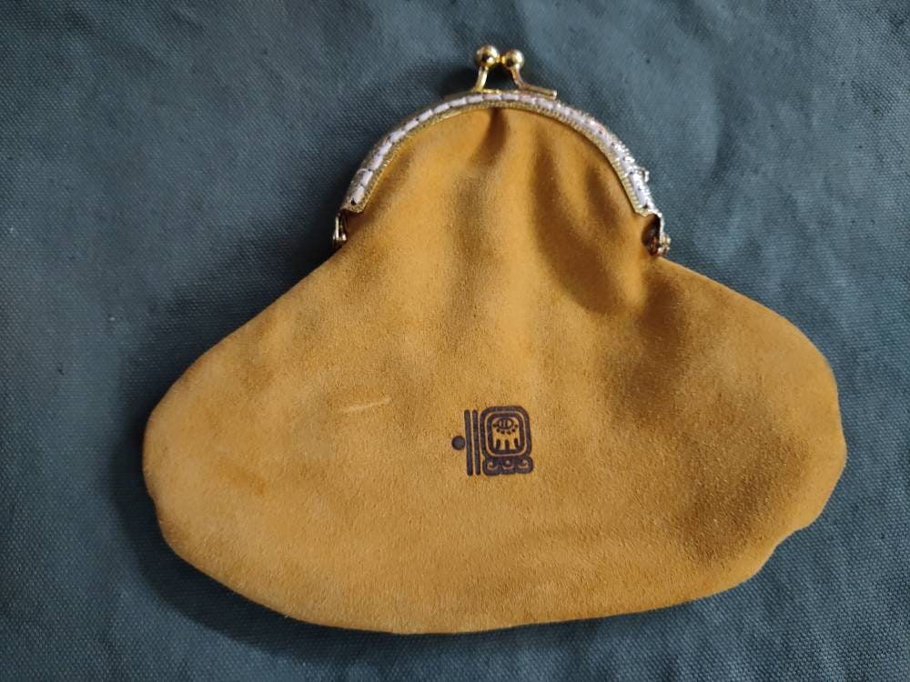 Suede coin purse