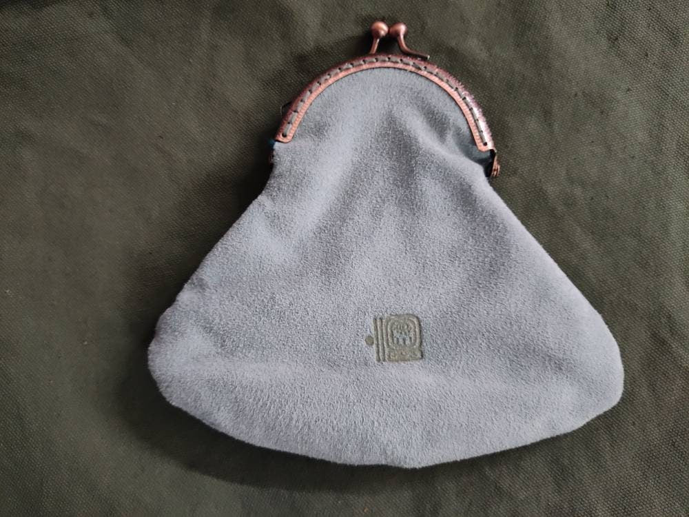 Suede coin purse