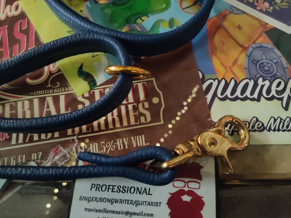 Posh leather leash