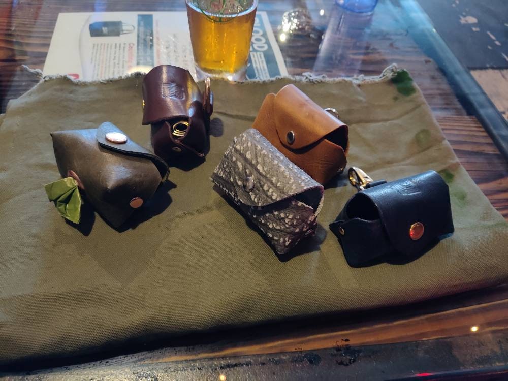 Leather Potty bag dispenser